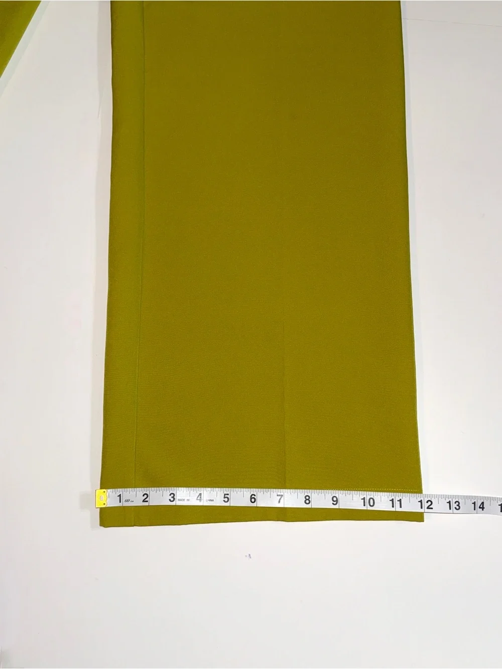 Ellison Chartreuse Green Wide Leg Pants High Waist Trouser size Small